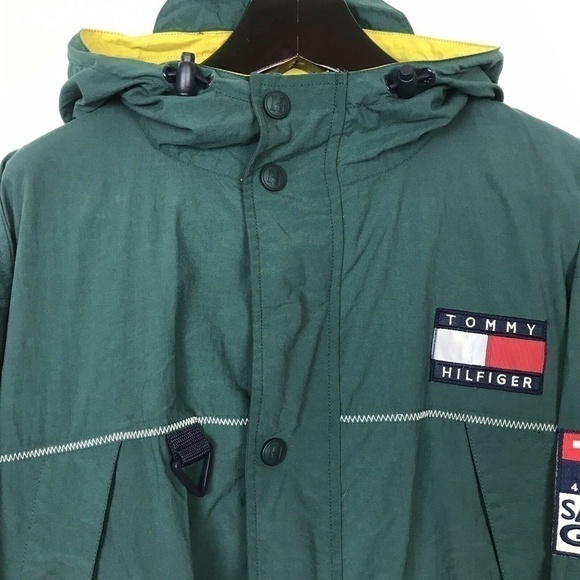 90s Tommy Hilfiger Windbreaker Jacket Coat Sailing Gear Large - Picture 5 of 8